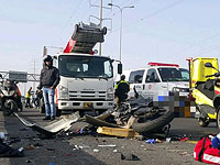 Мотоцикл врезался в автомобиль около Ришон ле-Циона, пострадавший в критическом состоянии