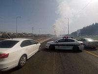 На шоссе №65 загорелся автобус, участок шоссе блокирован