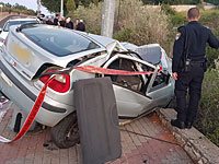 В Верхней Галилее не имеющий водительских прав подросток врезался в столб