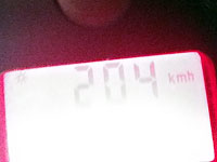 Полиция поймала водителя, ехавшего со скоростью 204 км/ч