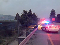 Из-за пожара перекрыто 35-е шоссе между Кирьят-Гатом и перекрестком Нахуша