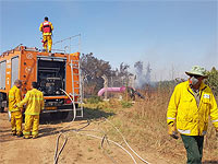 Горящий воздушный змей привел к пожару на границе с Газой