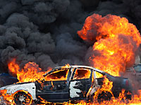 Остановлено распространение огня в Умм эль-Фахме. Над городом черные клубы дыма