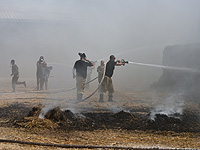 Пожары на границе с сектором Газы. 