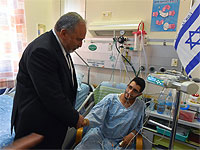 Авигдор Либерман посетил раненного офицера ЦАХАЛа