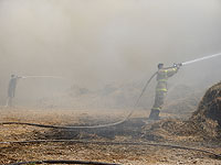 Около границы с сектором Газы возник пожар
