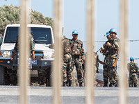 Миротворцы из состава Сил ООН по наблюдению за разоружением (UNDOF) на сирийско-израильской границе