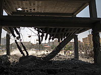 В палестинских СМИ опубликовано видео с обрушением здания, атакованного ВВС ЦАХАЛа