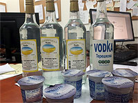 В Бат-Яме конфискованы 100 бутылок опасного для жизни алкоголя  