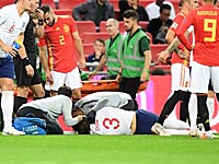 Испанцы победили в Лондоне. Люк Шоу потерял сознание после столкновения