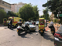 Авария в Рамат-Гане, мотоциклист в тяжелом состоянии