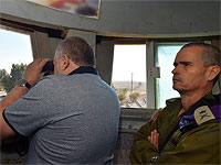 Авигдор Либерман в районе КПП 