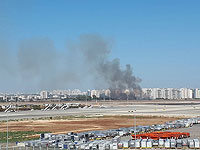 На перекрестке Ор-Иегуда перекрыто движение в связи с пожаром