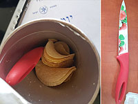 Нож в коробке с чипсами: на КПП