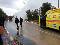 У въезда в поселок Азриэль взорвался автомобиль; погиб мужчина