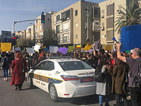 Акция протеста социальных работников в Тель-Авиве. 17 декабря 2018 года 