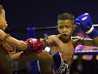 В погоне за выигрышем: детский бокс в Лопбури. Фоторепортаж