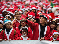 Пять тысяч Санта-Клаусов: благотворительный забег в Токио. Фоторепортаж
