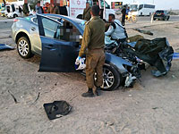 ДТП на 90-й трассе в долине Арава: один погибший, двое травмированных