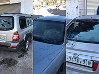 В арабской деревне Турмус-Айя повреждены несколько автомобилей