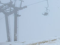 Снегопад на Хермоне. Лыжный курорт будет закрыт в пятницу