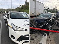 Угонщик, пытаясь уйти от погони, протаранил несколько автомобилей