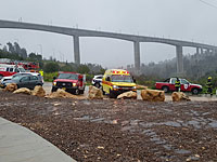 Обнаружен мужчина, унесенный потоком воды возле мошава Таль-Шахар 