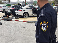 В Эйлате на одной из парковок взорвался автомобиль; причина ЧП не установлена