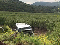 На севере Израиля перевернулся