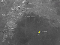 Запланированное место посадки аппарата в Море Ясности 