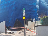 Блокировано движение по улице Гордон в Тель-Авиве из-за опасности обвала помоста