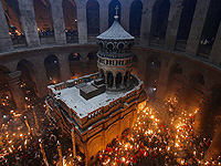 В Храме Гроба Господня сошел Благодатный огонь. ФОТО