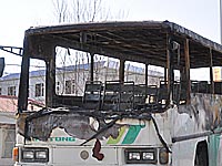 Чемпионат России: сгорел автобус, в котором футбольная команда добиралась на матч