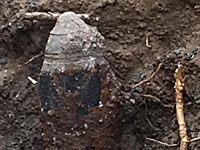 На стройке в Тель-Авиве обнаружен старый неразорвавшийся снаряд