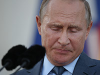 Нецензурное граффити о Путине 