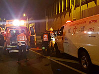 На шоссе Аялон столкнулись мотоцикл и автомобиль