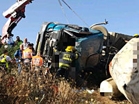 На 60-м шоссе грузовик 