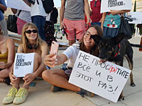 В Тель-Авиве прошел митинг в поддержку россиян, лишенных свободы по сфабрикованным делам