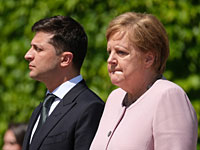 Канцлер Германии Ангела Меркель и президент Украины Владимир Зеленский