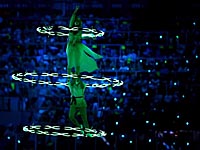 Церемония открытия Европейских игр. Гимнастка сорвалась с высоты