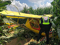 В районе кибуца Шилер разбился легкий самолет