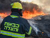 Около военной базы на Хевронском нагорье возник пожар
