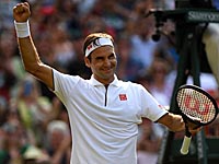 Уимблдон. В полуфинале встретятся Роджер Федерер и Рафаэль Надаль. Швейцарец установил рекорд