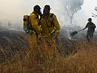 Пожар на границе с Газой: подозрение на 