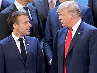 Эммануэль Макрон и Дональд Трамп  