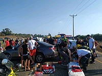 Авария на севере Израиля; десять пострадавших
