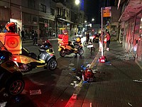 В Тель-Авиве разбилась магазинная витрина, пострадал молодой мужчина
