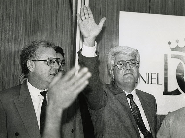 Реувен Ривлин и Давид Леви. 1986 Реувен Ривлин и Давид Леви. 1986