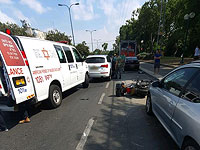 ДТП в Рамат Гане, тяжело травмирован мотоциклист