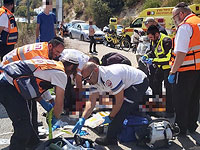 ДТП с мотоциклом в Цфате, тяжело травмированы два человека